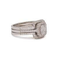 COLLECTION OF WHITE GOLD AND DIAMOND JEWELRY