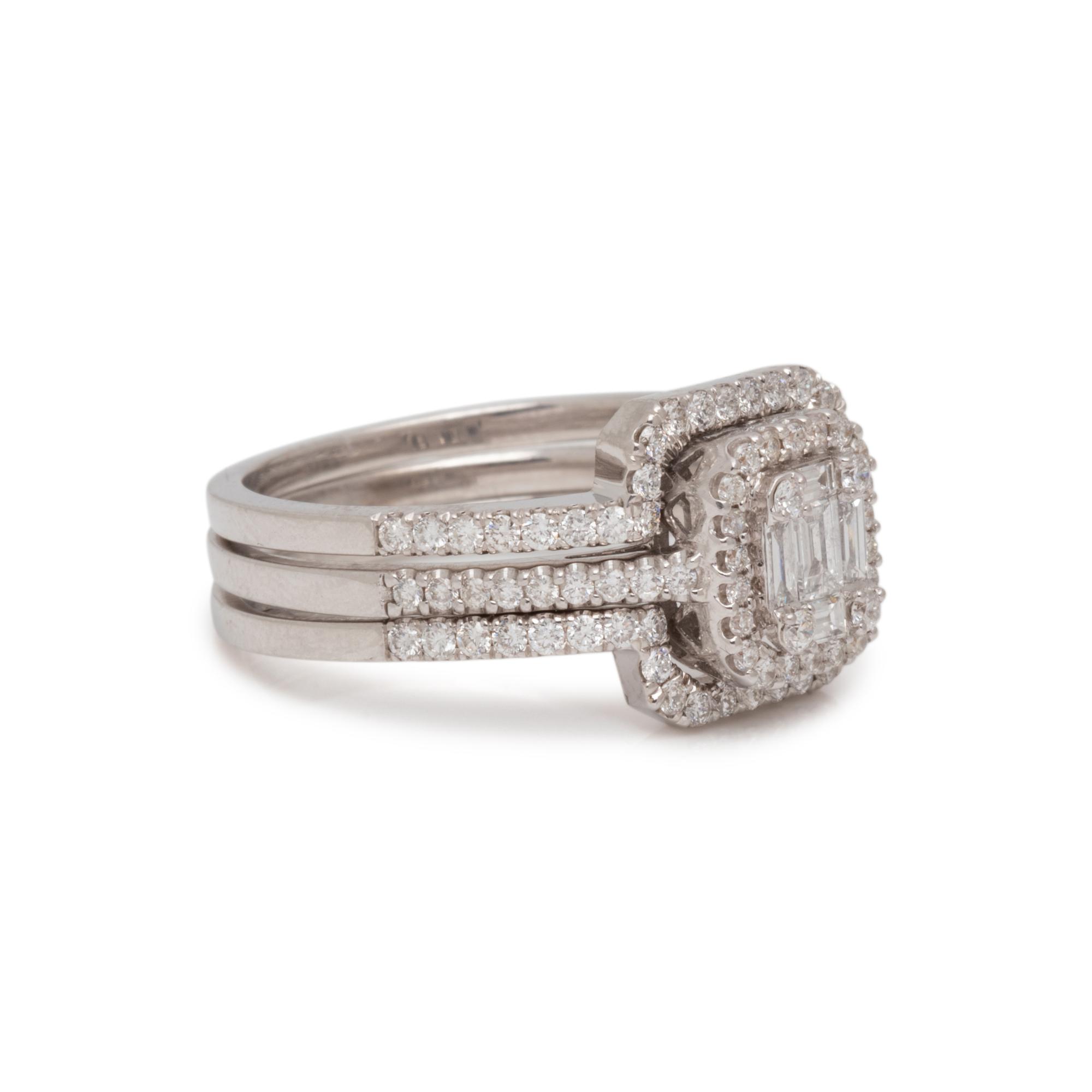 COLLECTION OF WHITE GOLD AND DIAMOND JEWELRY