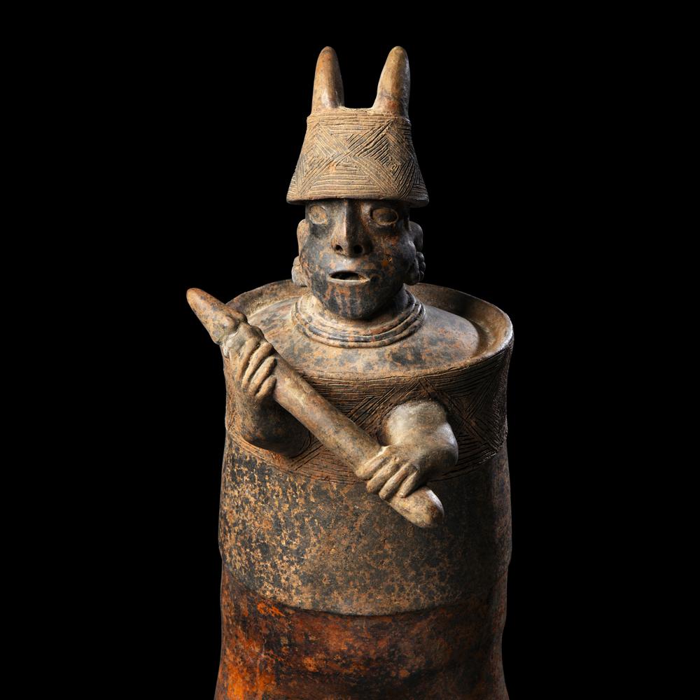 A Nayarit Terracotta Standing Warrior