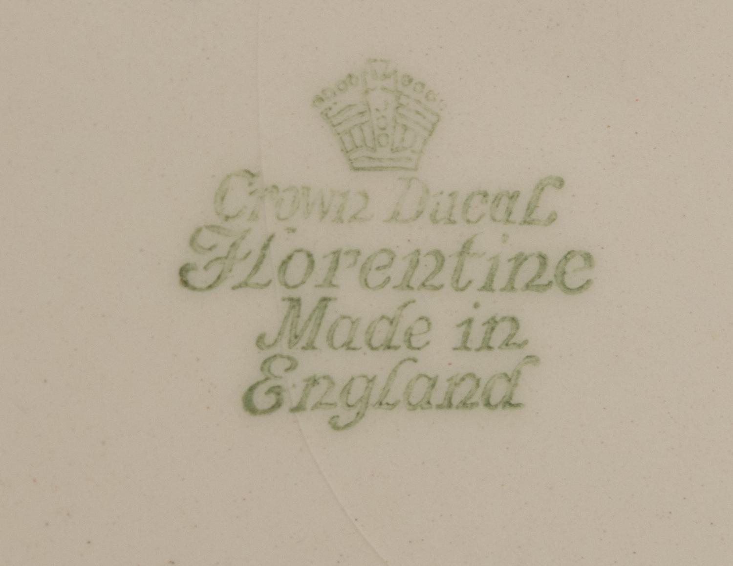 A Set of Ten Crown Ducal Creamware Salad Plates