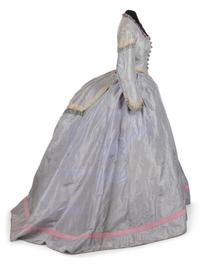 Silk Taffeta Three Piece Dress, 1870s