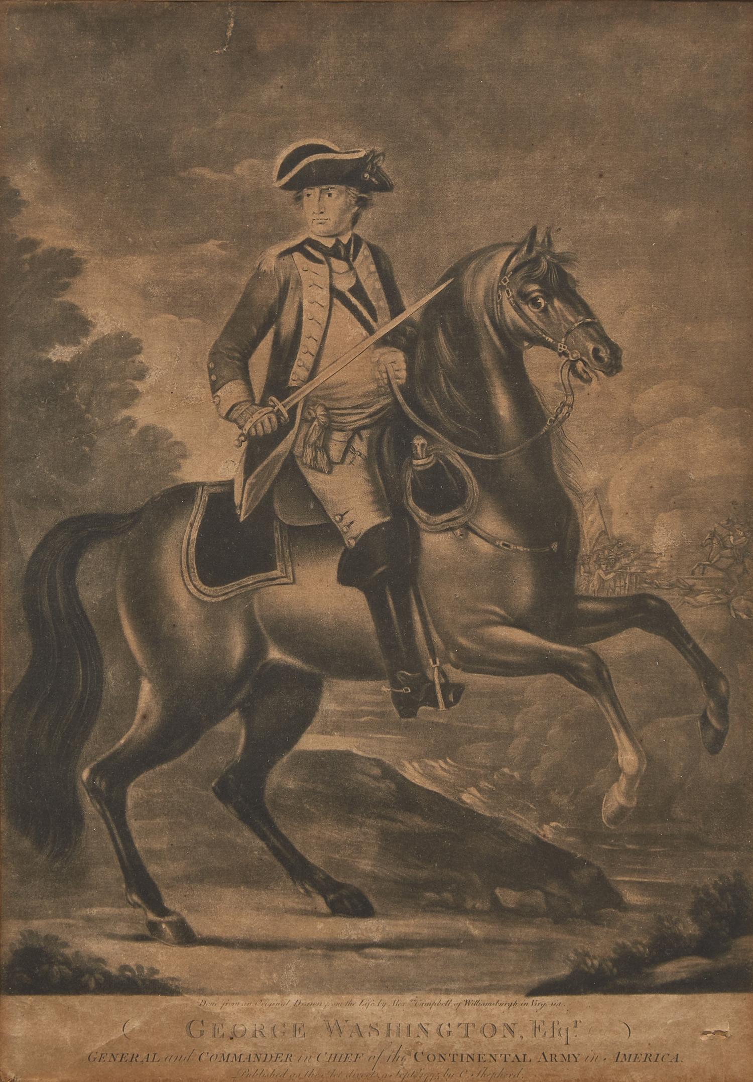 [Presidential] George Washington Esq. General and Commander in Chief of the Continental Army in America