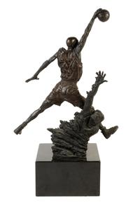 A 1994 Michael Jordan United Center Bronze Maquette, "The Spirit,"