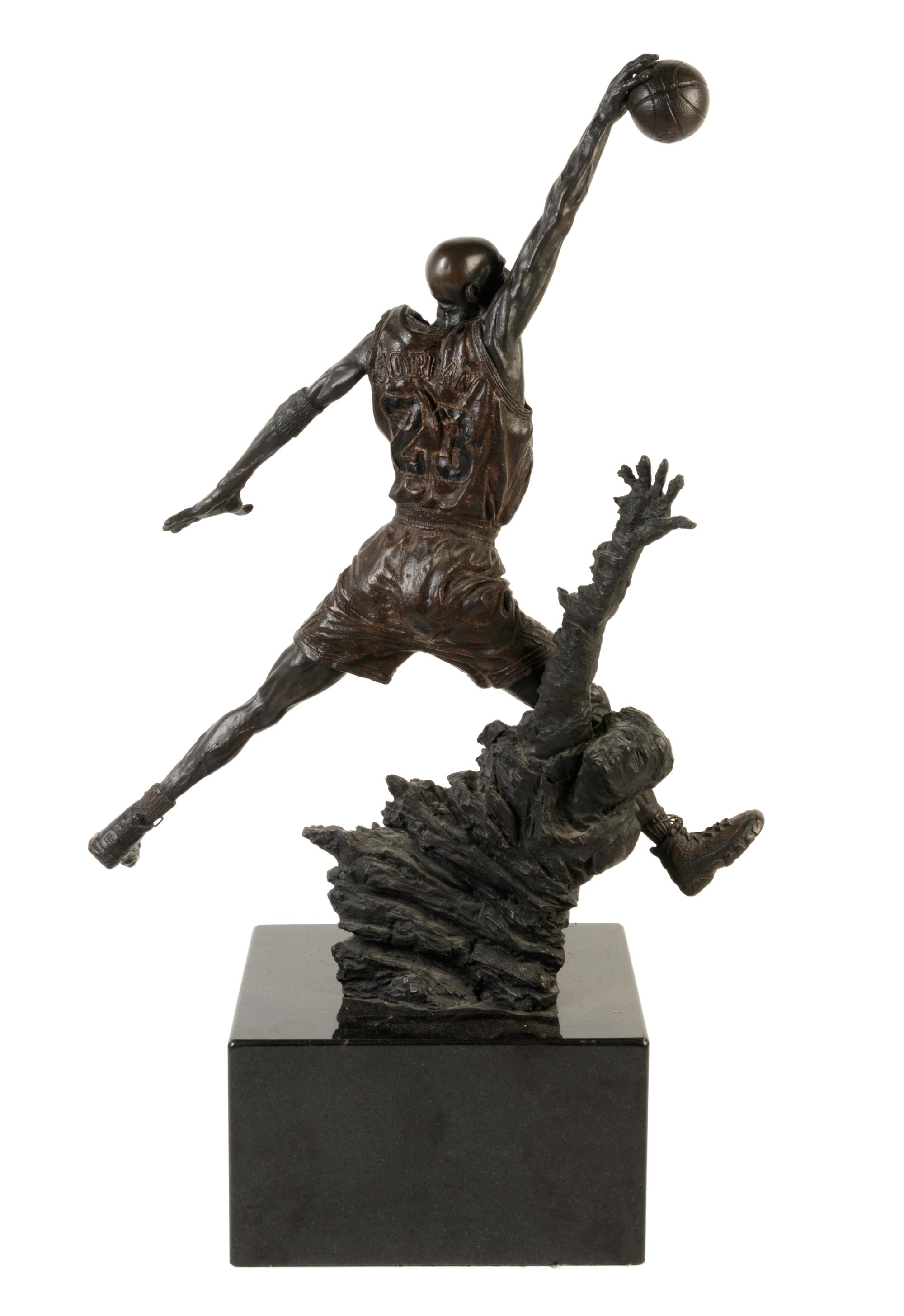 A 1994 Michael Jordan United Center Bronze Maquette, "The Spirit,"