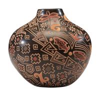 Polychrome Pottery Vase, Collabrative Work