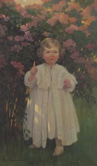 In the Rhododendron Garden , c. 1913
