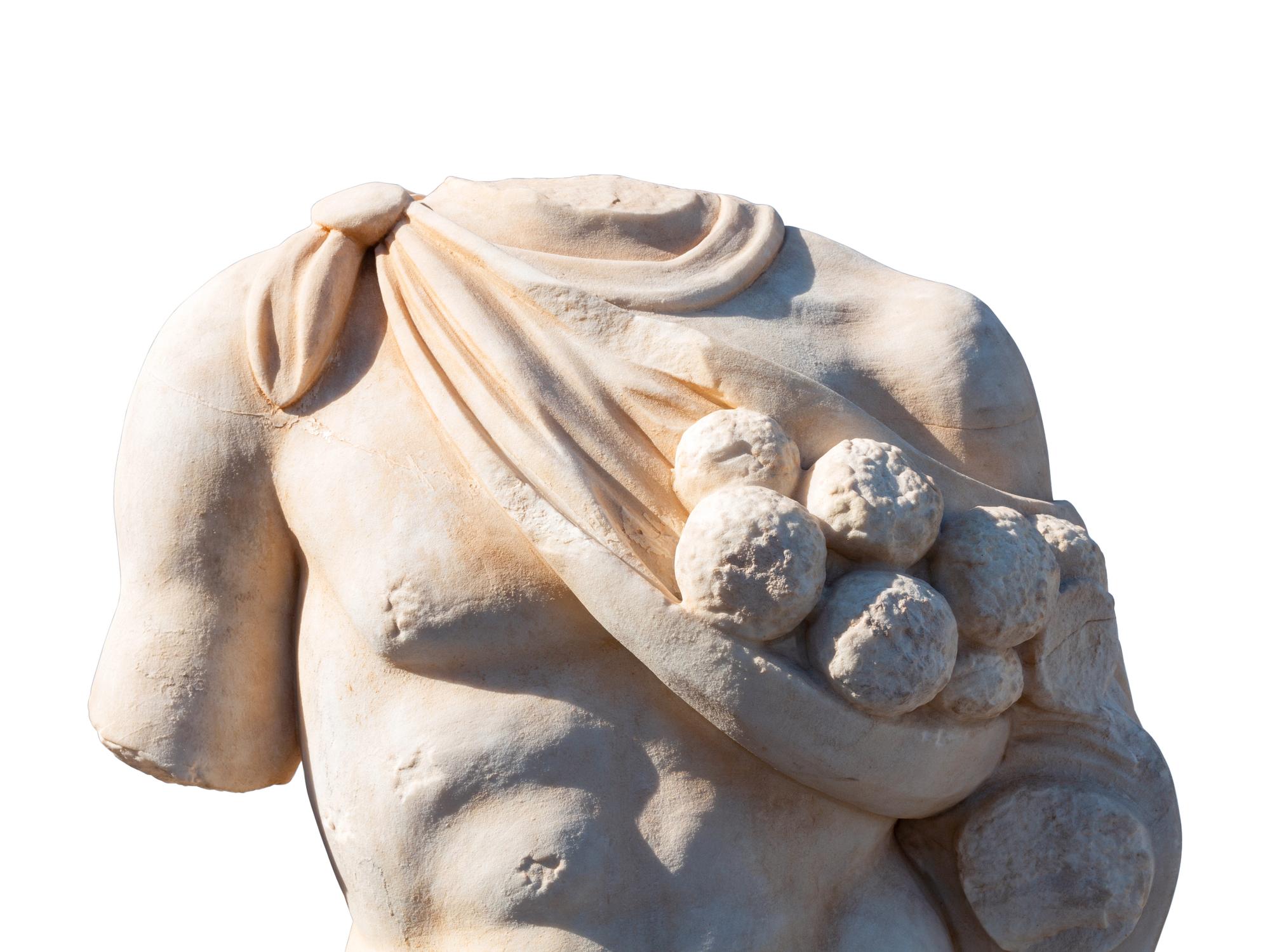 An Italian Marble Male Torso