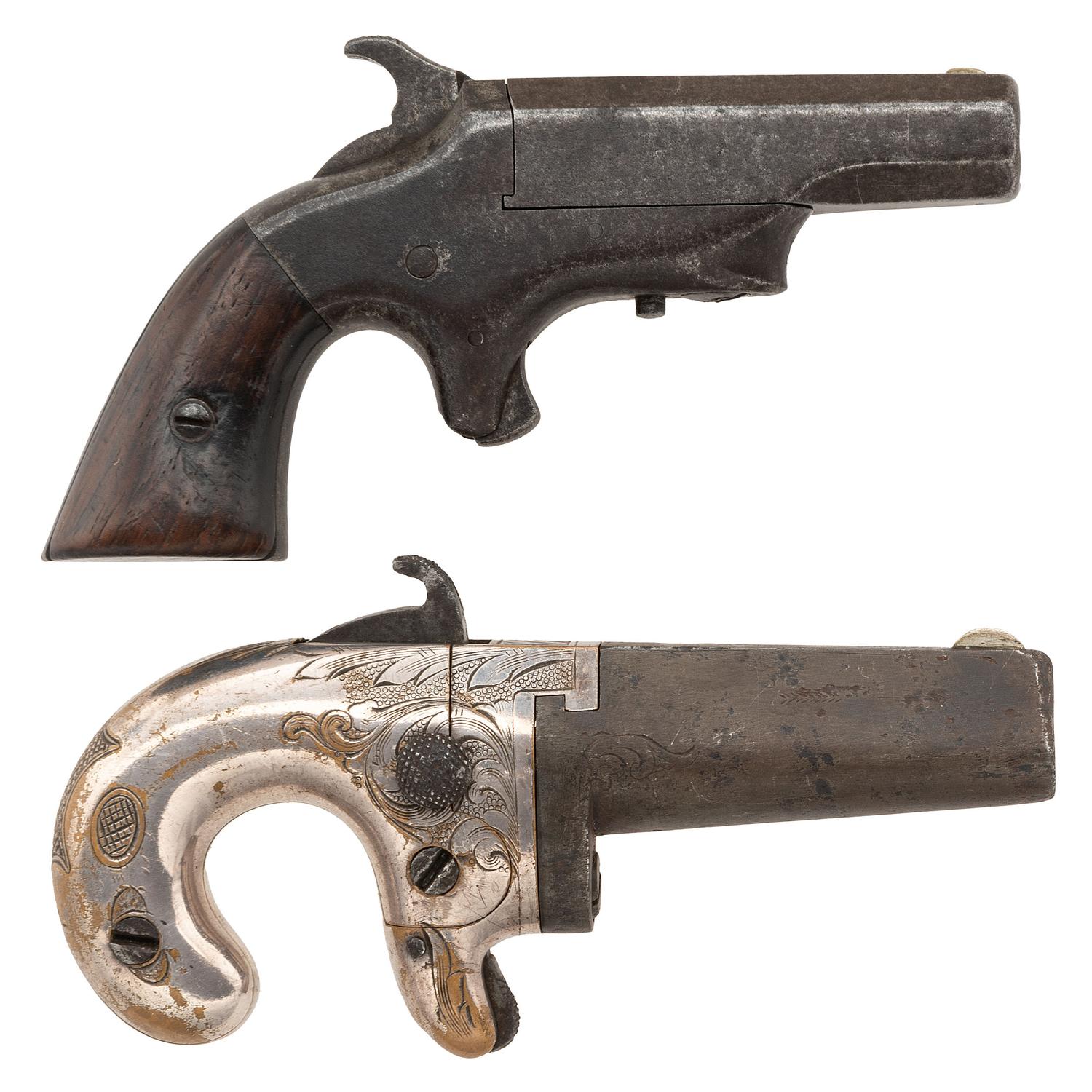 Brown Manufacturing Southerner Deringer and National Arms Co. Derringer.