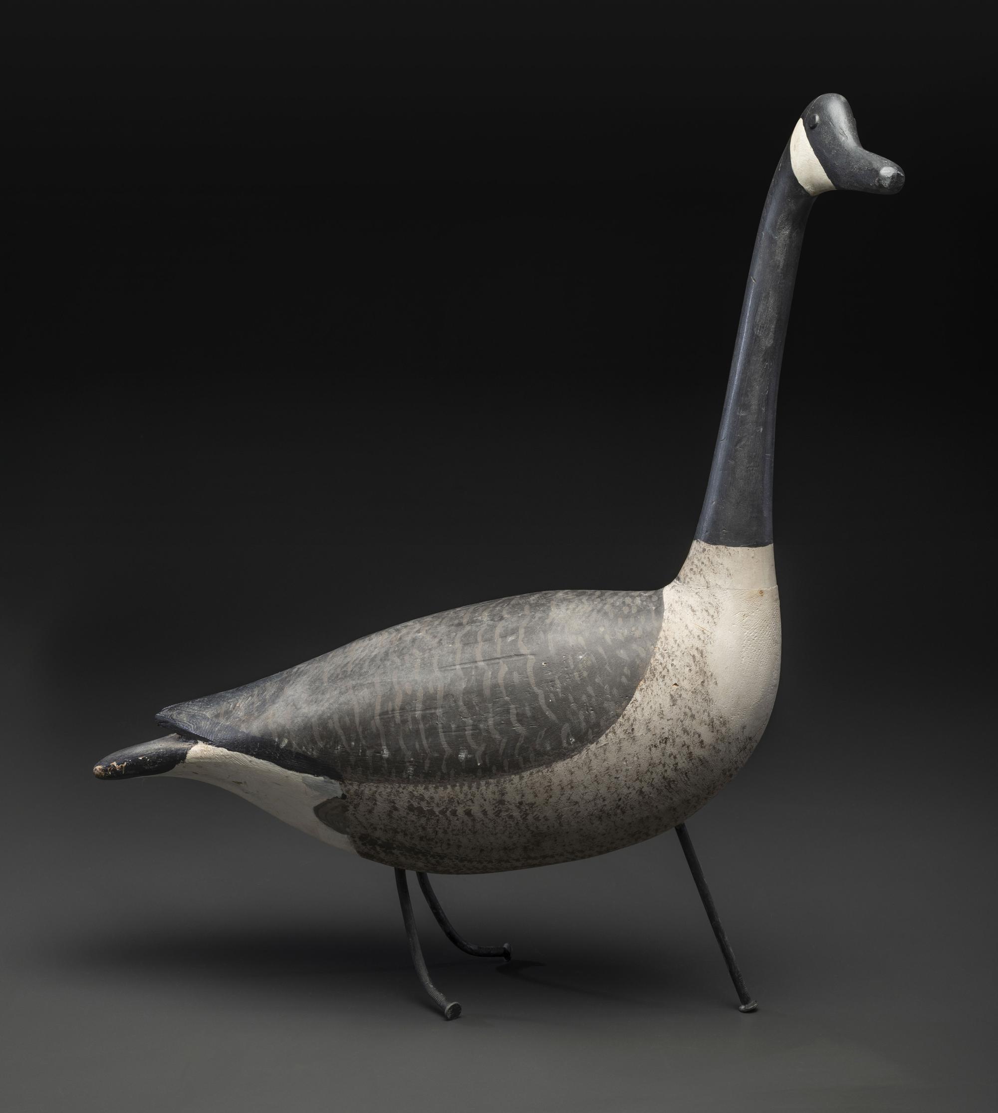 A Carved and Painted Wood Canadian Goose Decoy