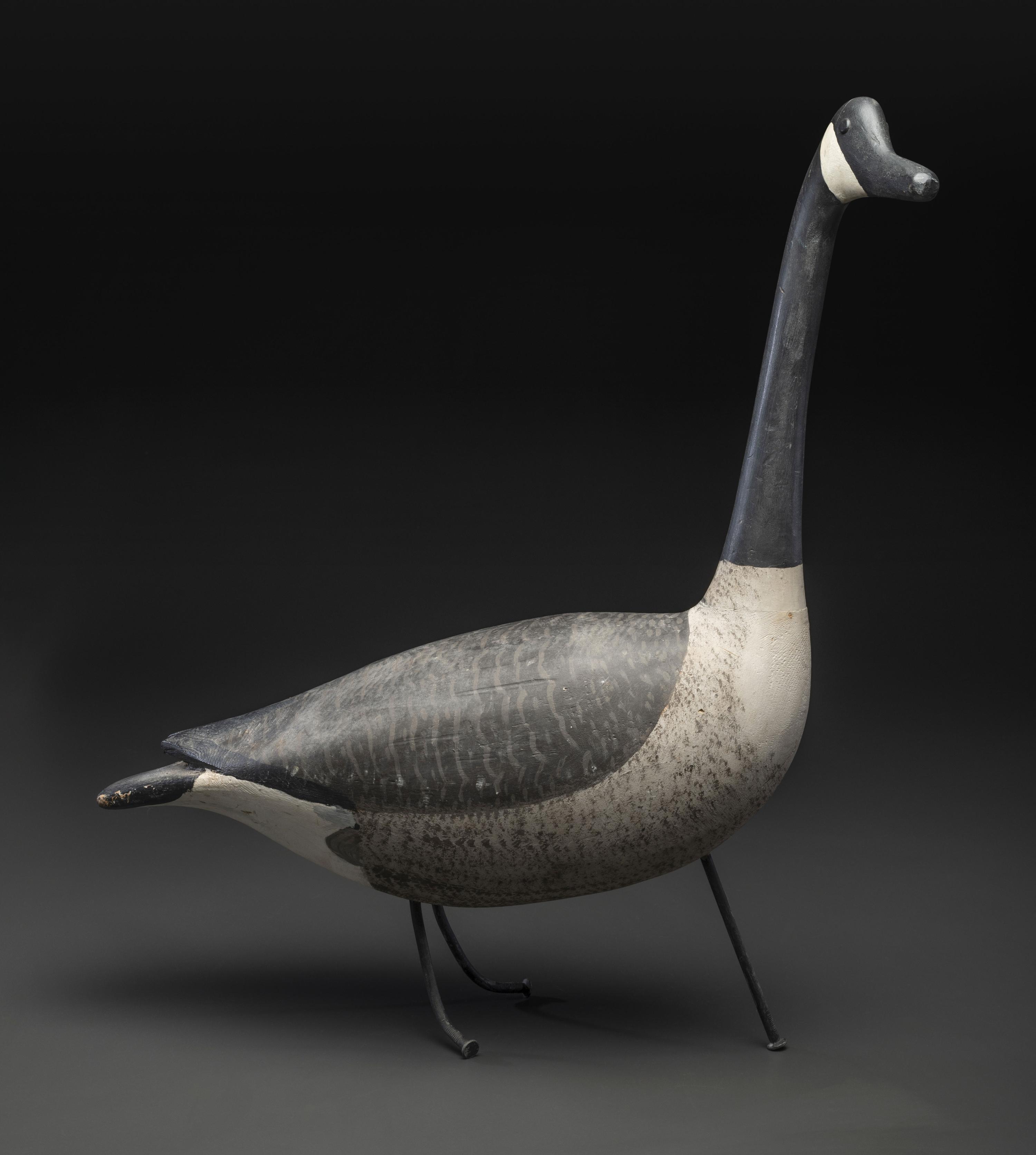 A Carved and Painted Wood Canadian Goose Decoy