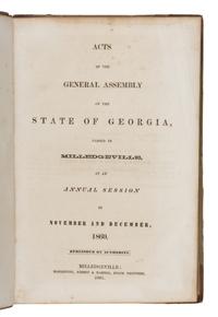 [Civil War - Georgia]. A group of 6 titles, comprising: