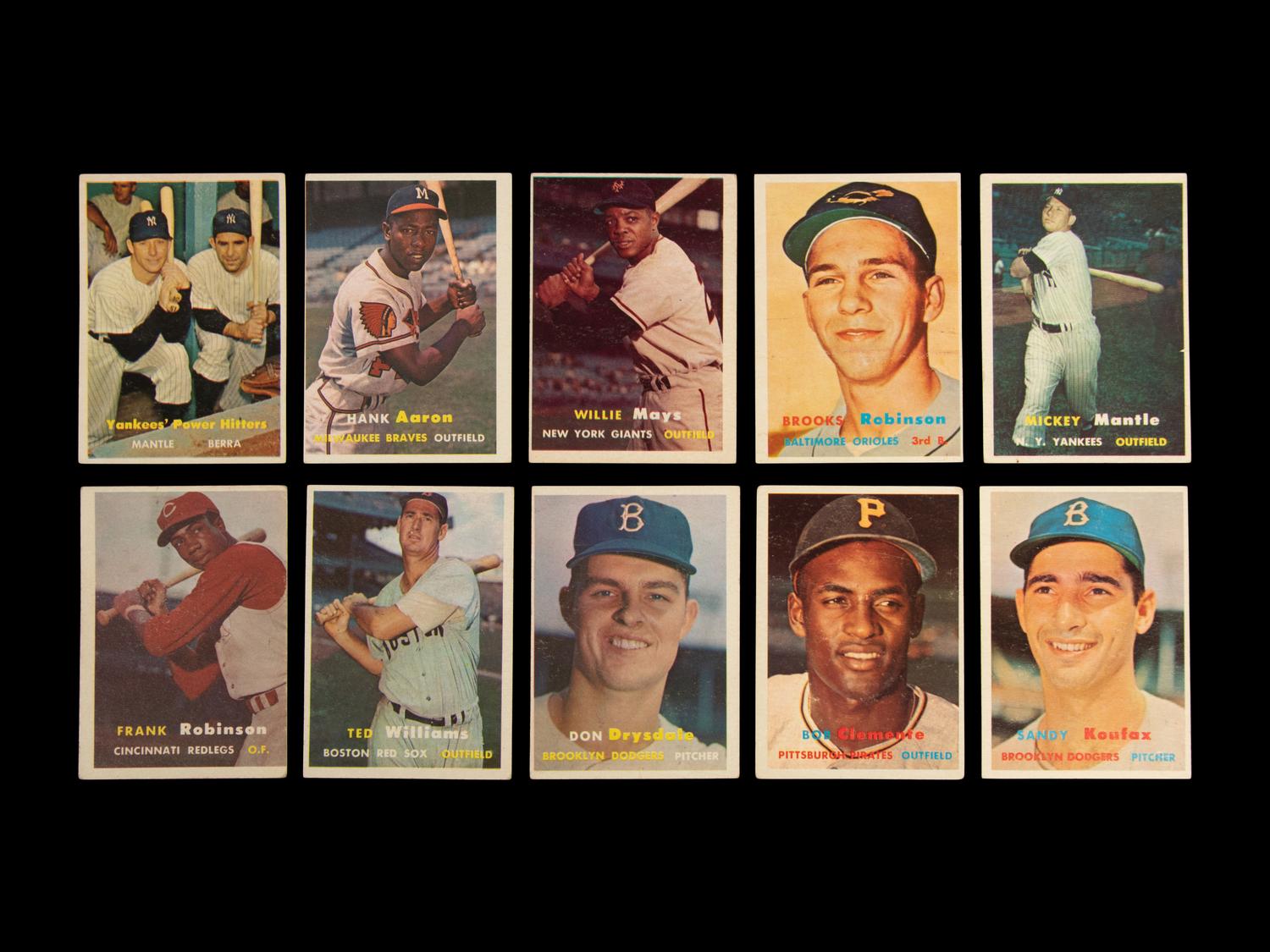A Complete Set of 1957 Topps Baseball Cards (407/407)