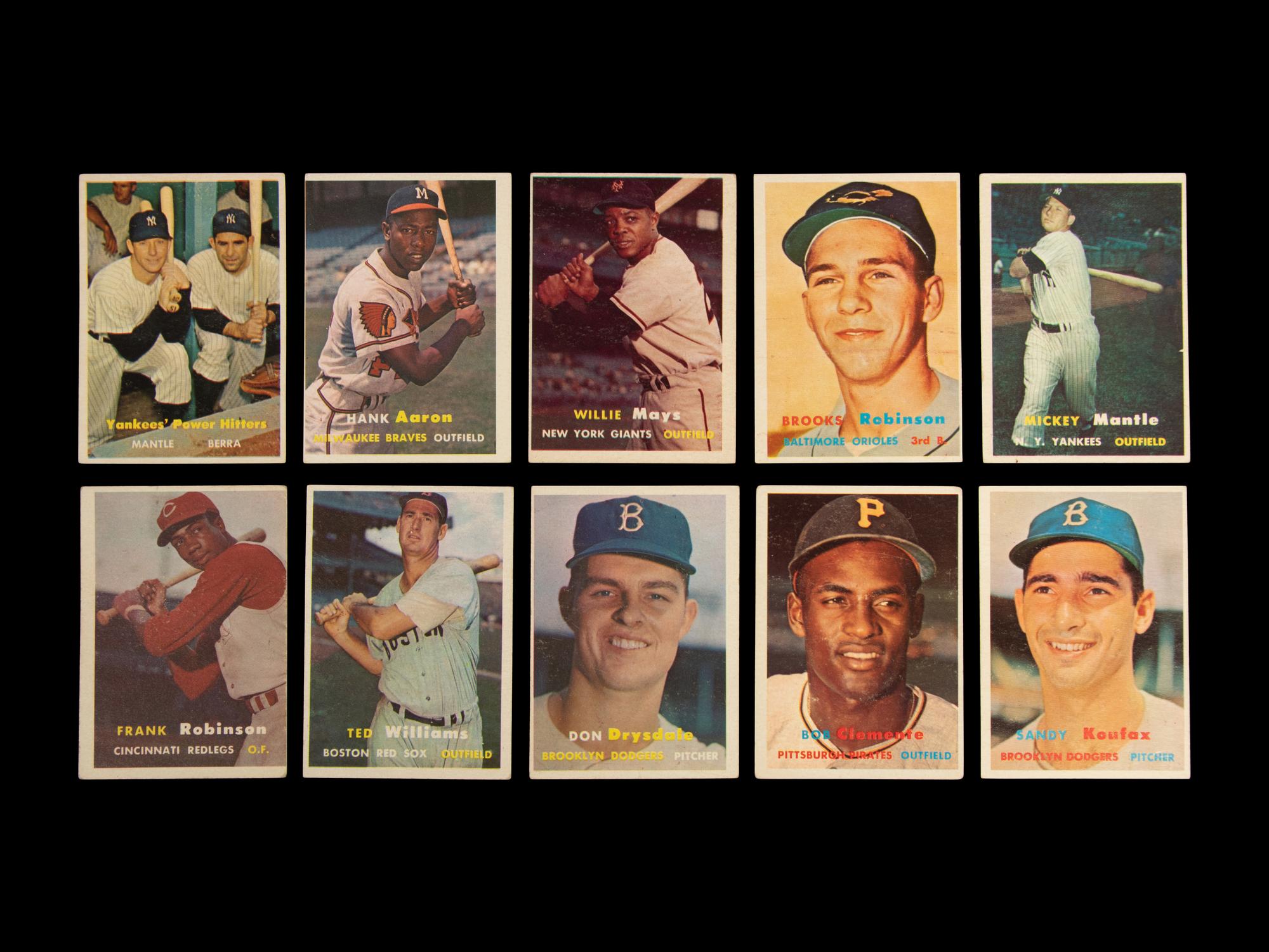 A Complete Set of 1957 Topps Baseball Cards (407/407)