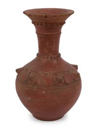 An Asian Red-Ware Sprinkler or Incense Vessel