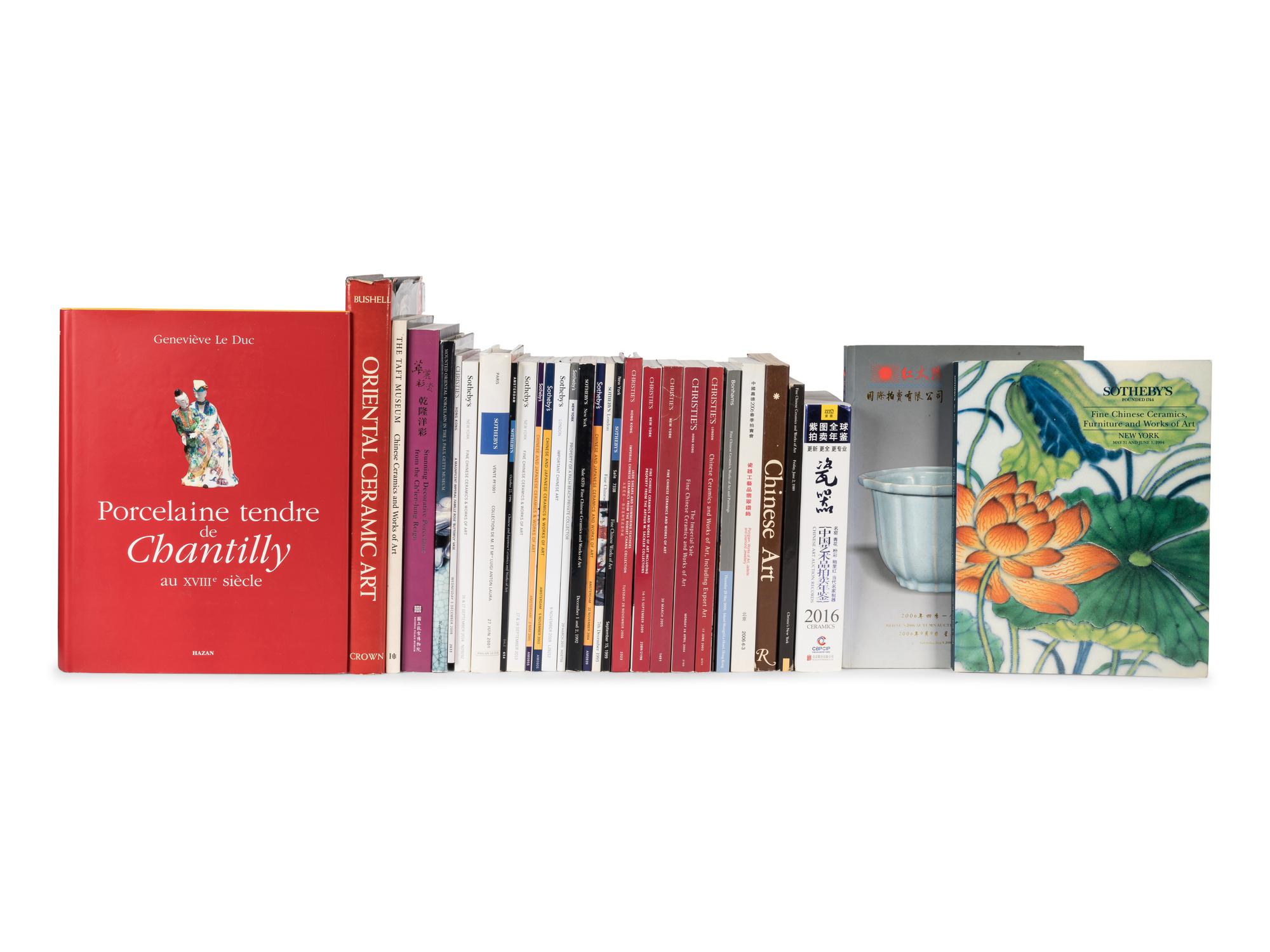 [CHINESE PORCELAIN] A group of reference works and auction catalogues about Chinese porcelain in Ming and Qing Dynasties