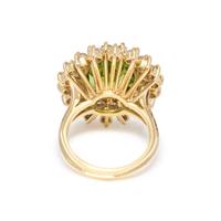 PERIDOT AND DIAMOND RING