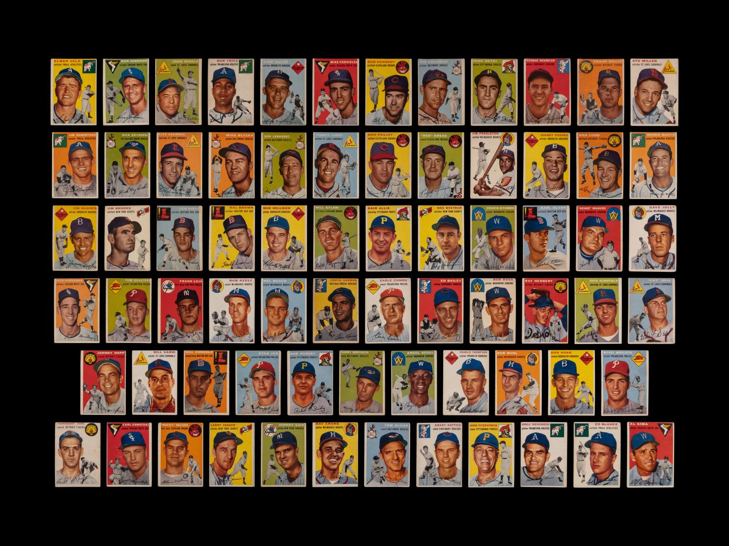 A Near Set of 1954 Topps Baseball Cards (243/250)