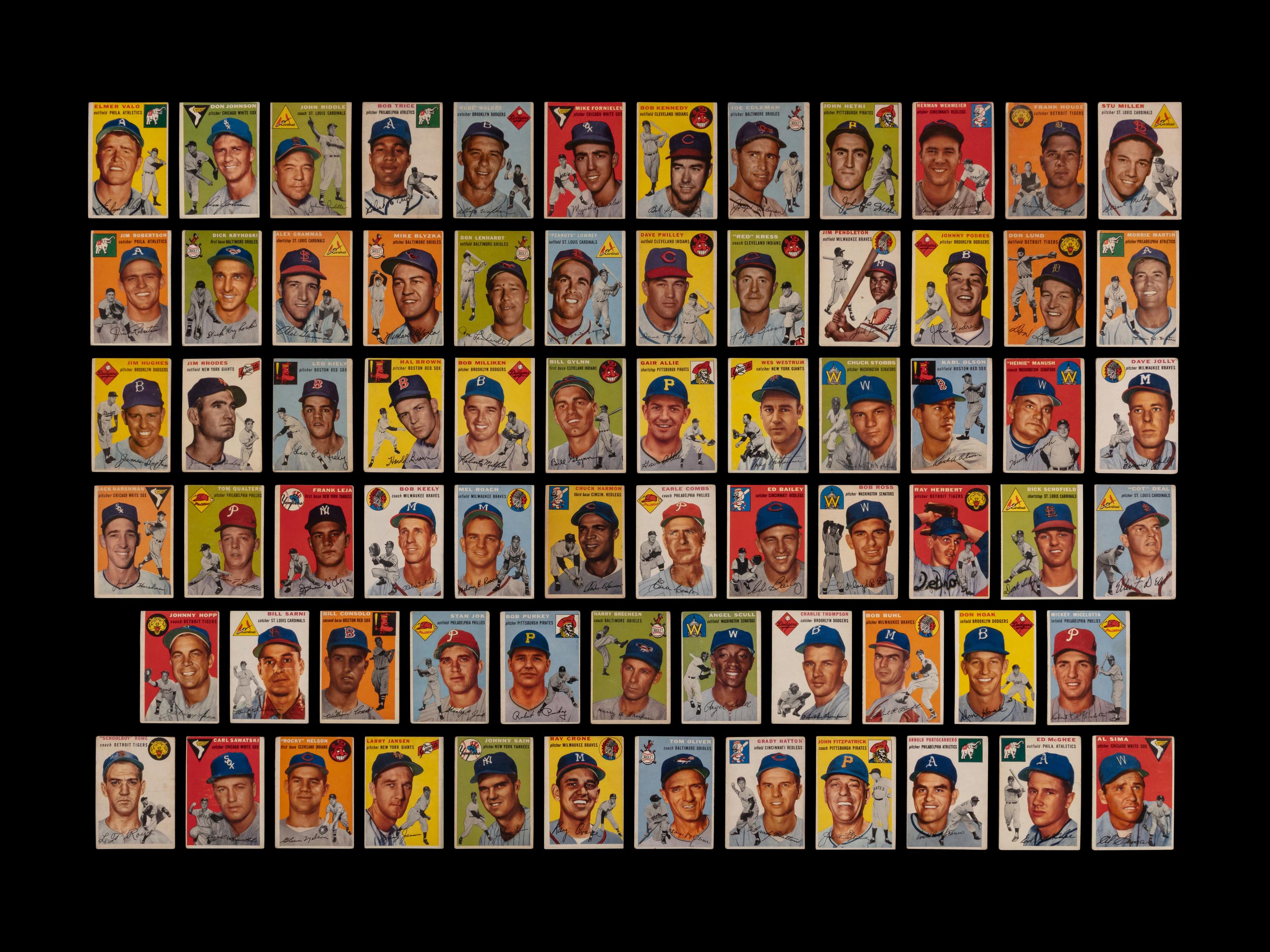 A Near Set of 1954 Topps Baseball Cards (243/250)