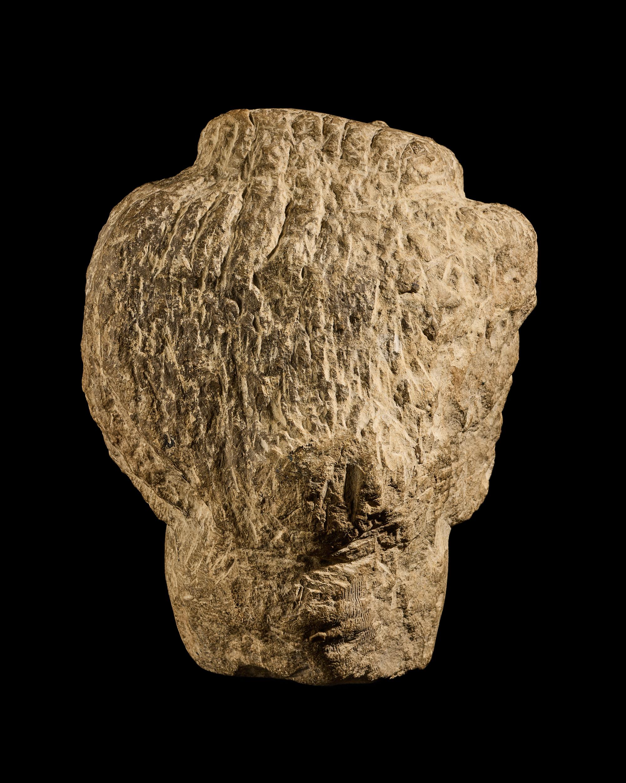 A Coptic Limestone Bust of Zeus