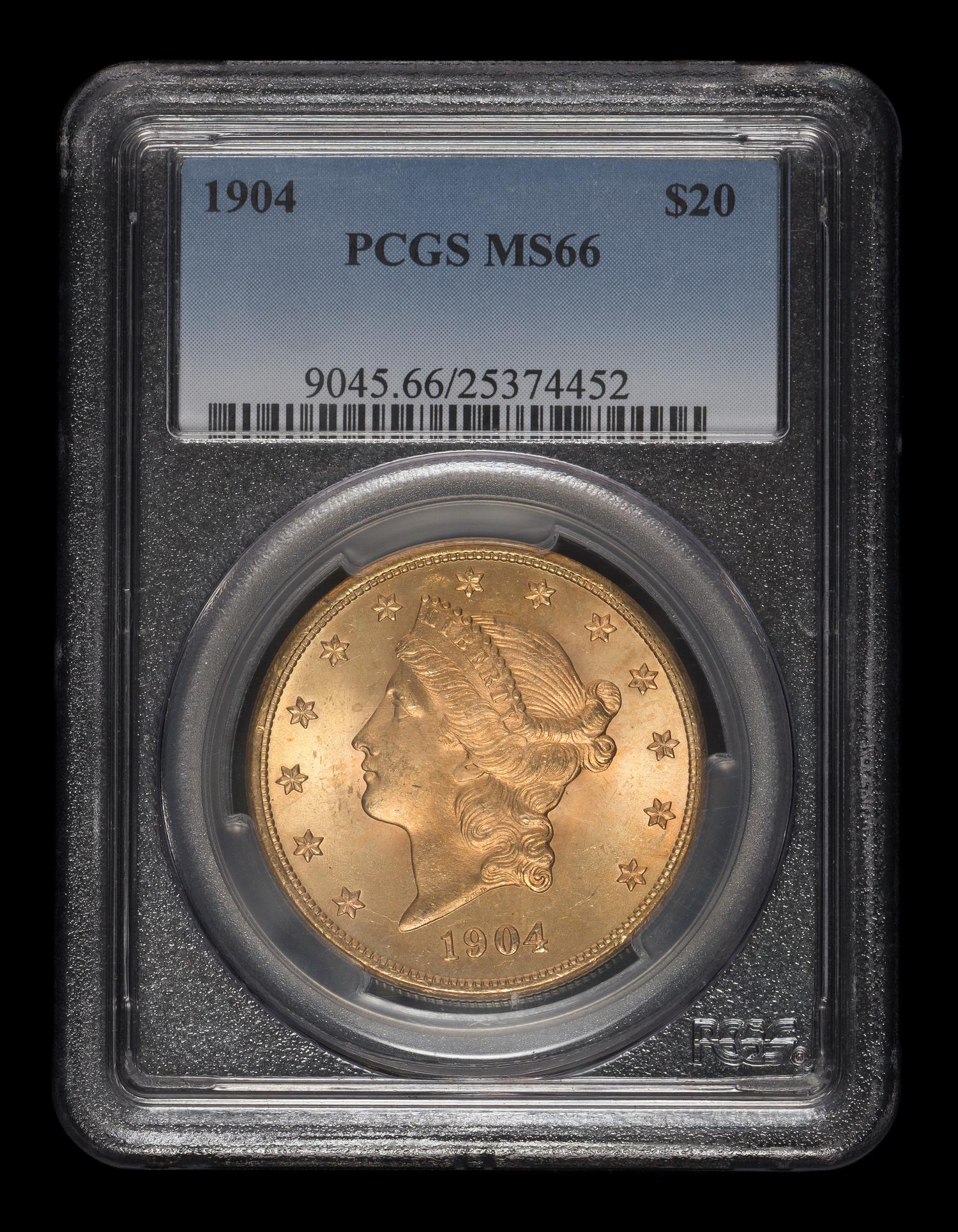 A United States 1904 Liberty Head $20 Gold Coin