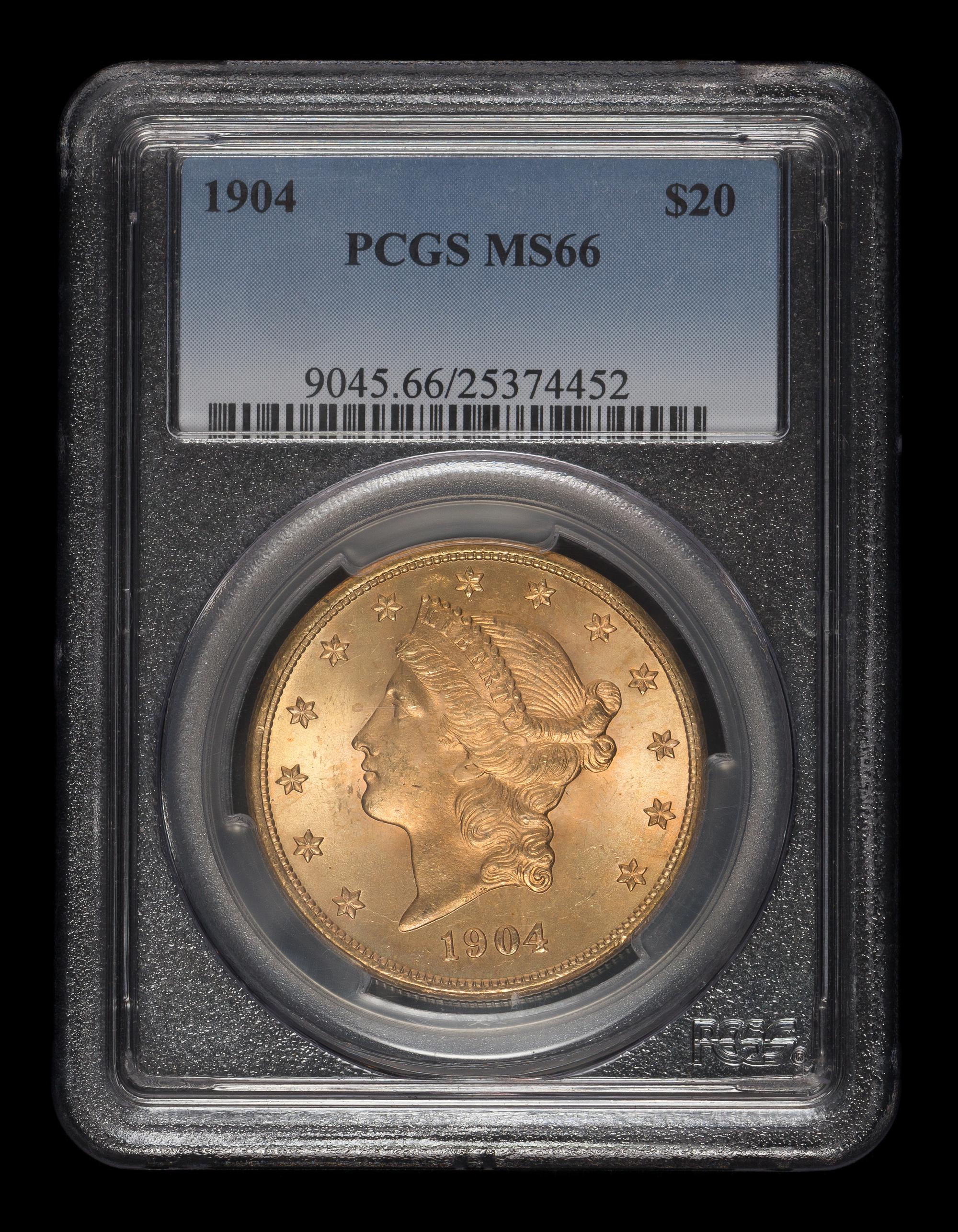 A United States 1904 Liberty Head $20 Gold Coin