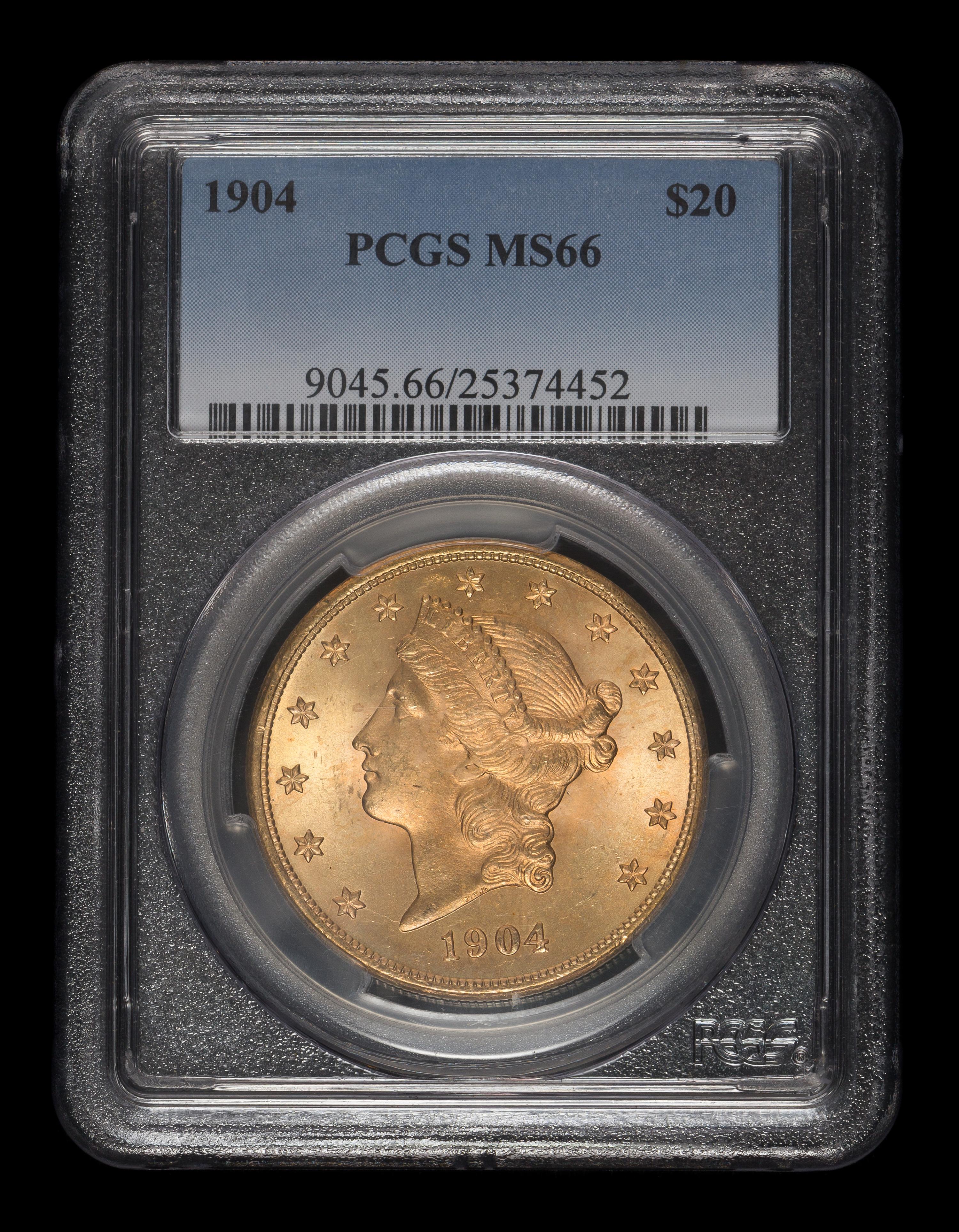 A United States 1904 Liberty Head $20 Gold Coin