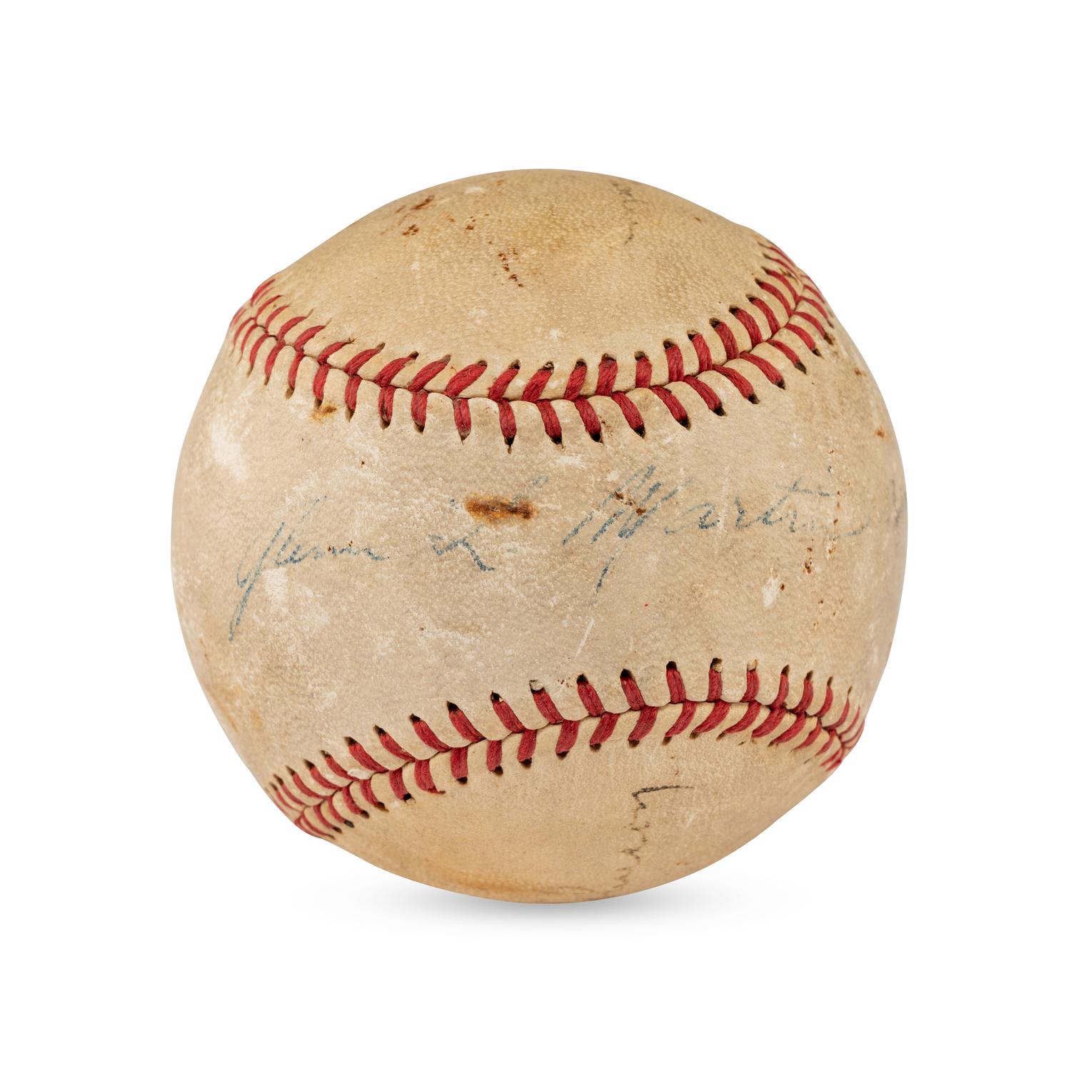 A Walter Johnson Signed Autograph Baseball (Beckett Authentication Services Letter of Authenticity)