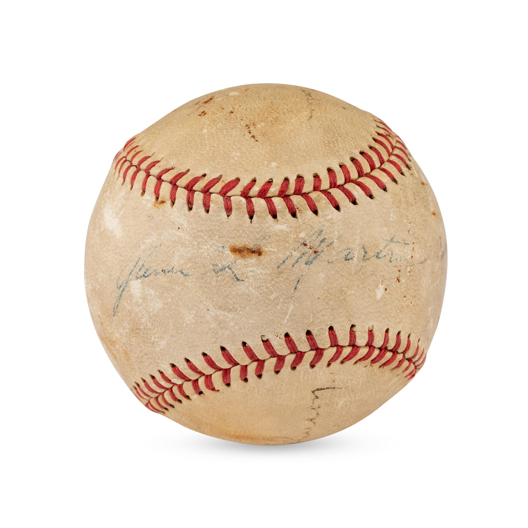 A Walter Johnson Signed Autograph Baseball (Beckett Authentication Services Letter of Authenticity)