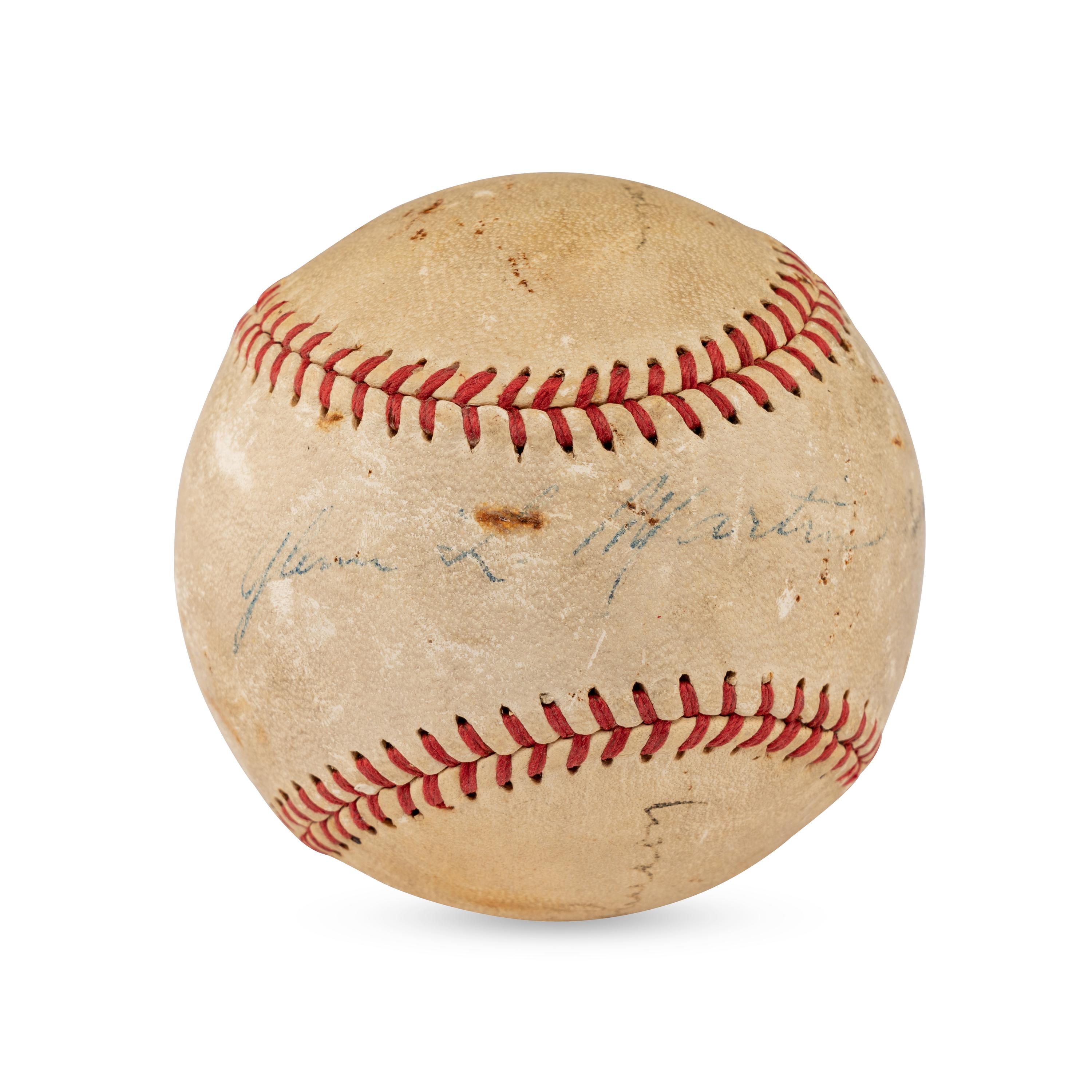 A Walter Johnson Signed Autograph Baseball (Beckett Authentication Services Letter of Authenticity)