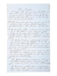 [CIVIL WAR]. Manuscript "Fire Bill" of the CSS Savannah , with detailed instructions on dealing with a fire on board the Confederate ironclad.