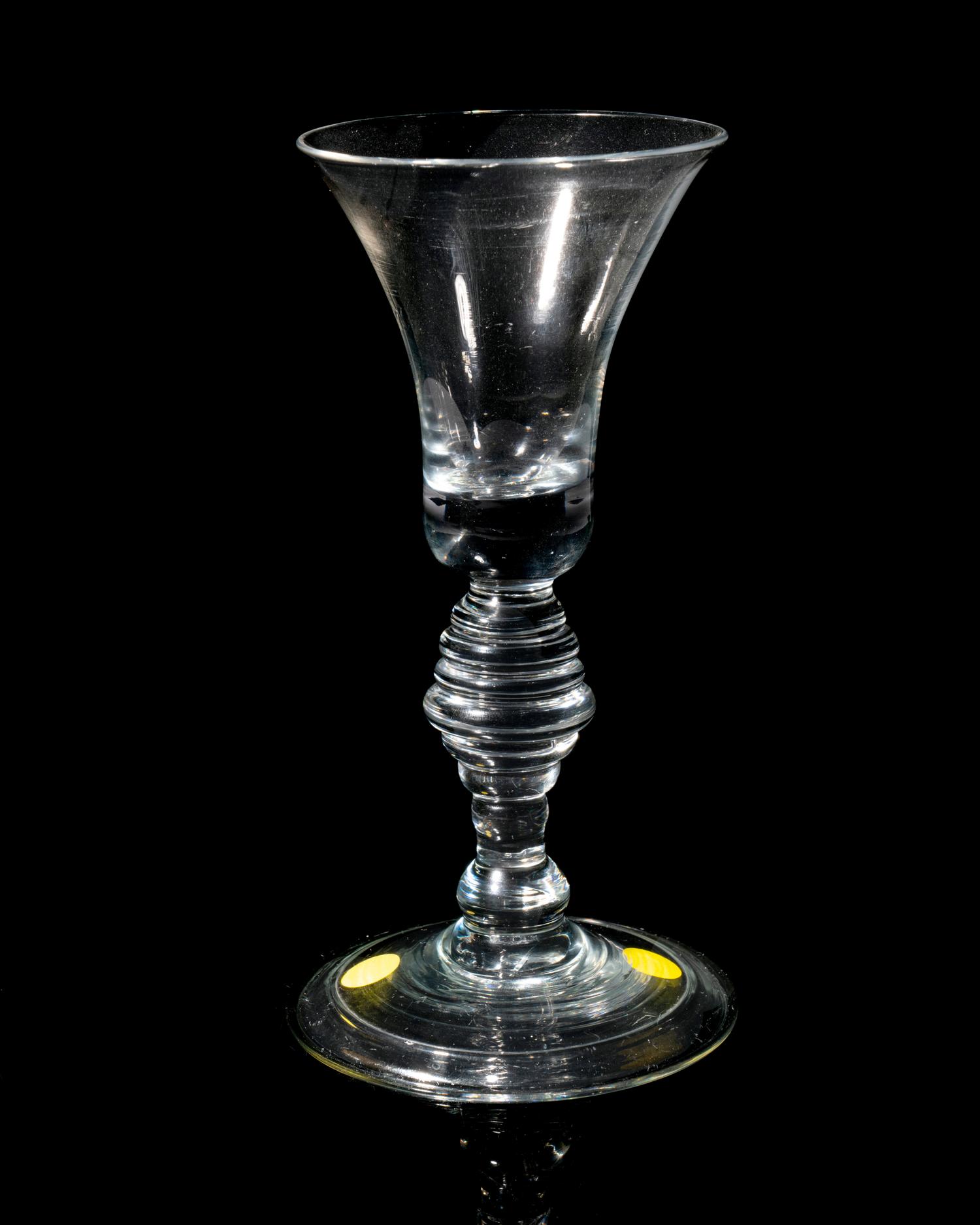 An English Baluster Wine Glass