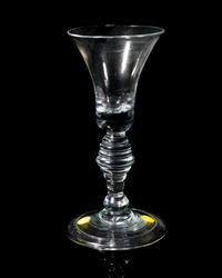 An English Baluster Wine Glass
