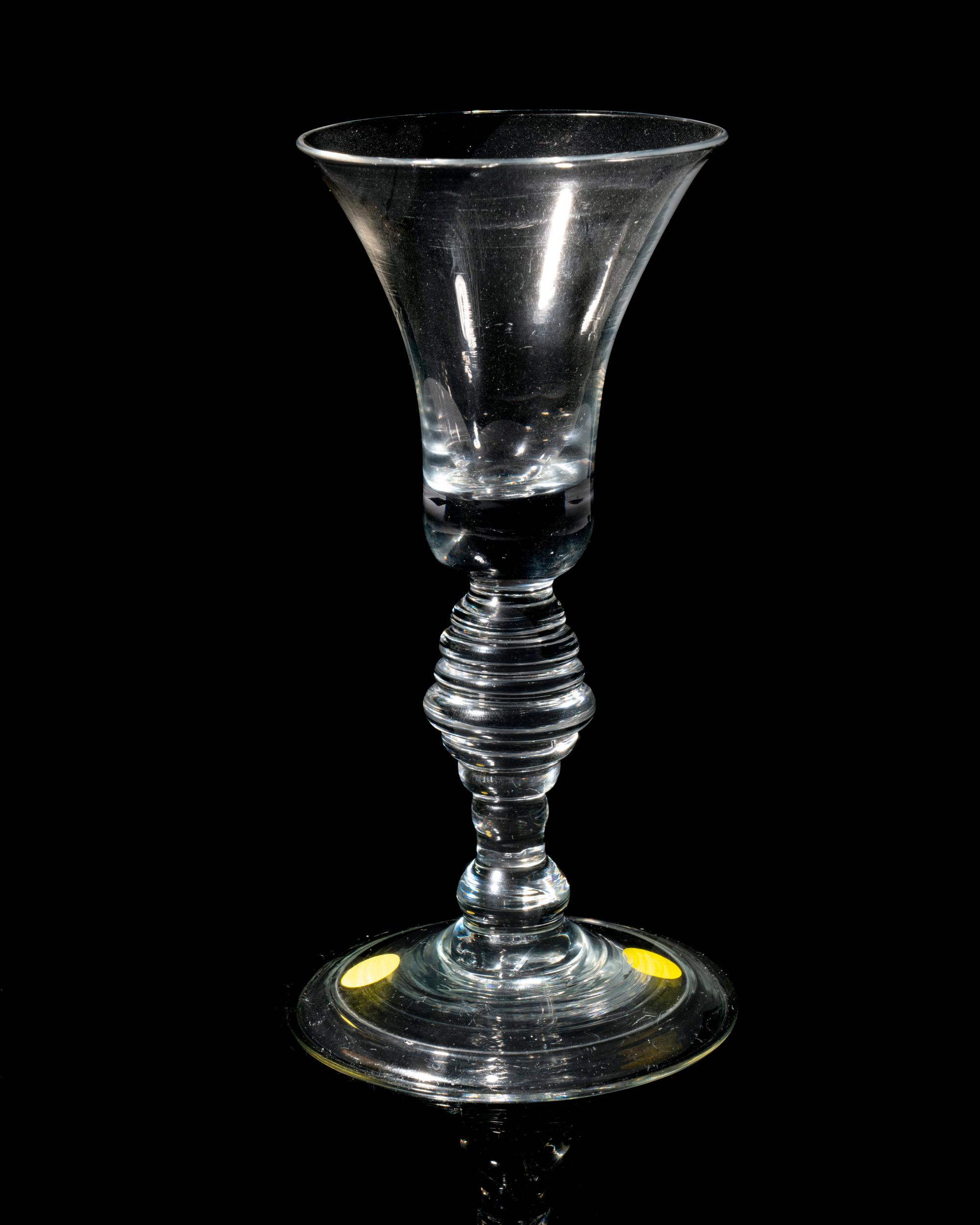 An English Baluster Wine Glass