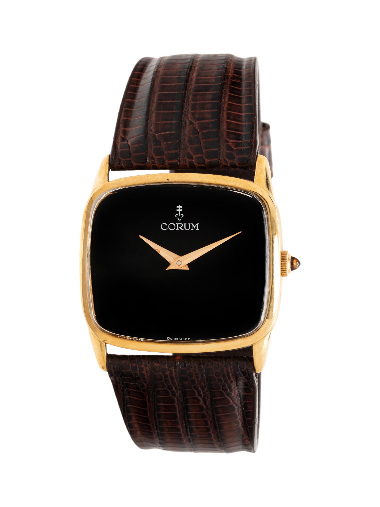 CORUM, 18K YELLOW GOLD WATCH