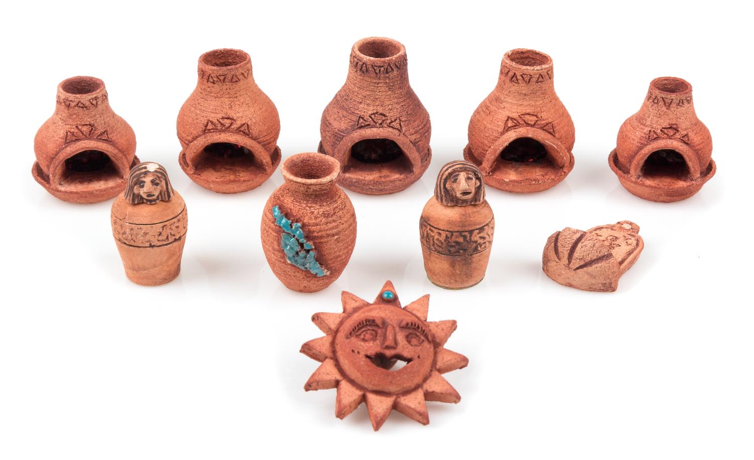 A Group of Eleven Ceramic Articles