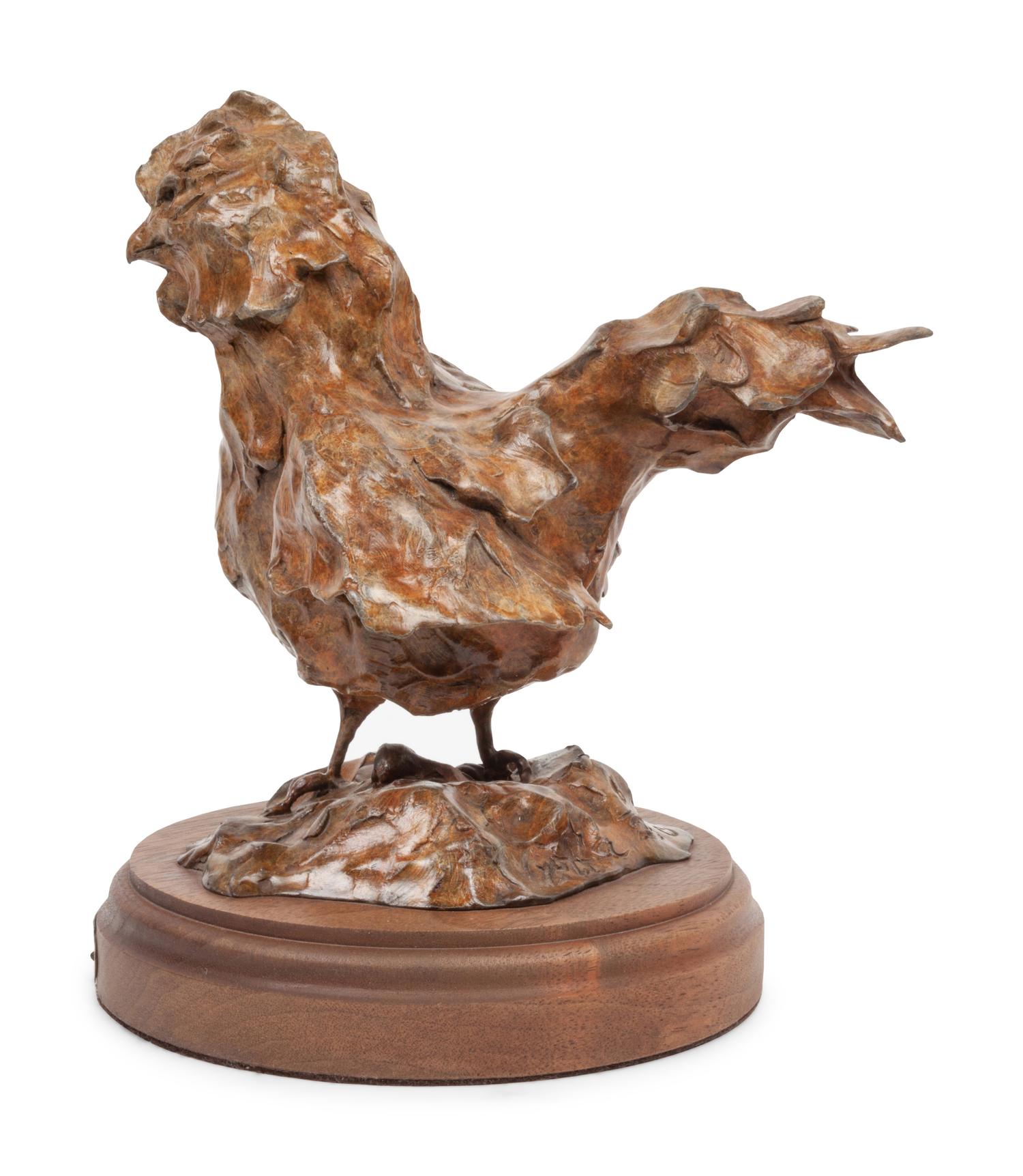 Two Sculptures: Rooster's Delight , edition 6/25 and Strutting Rooster , Artist Proof 2/20