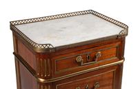A Directoire Bronze Mounted Mahogany Semainier