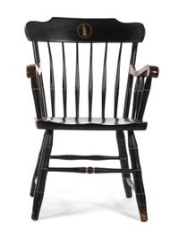 A University of Virginia Stenciled and Ebonized Armchair