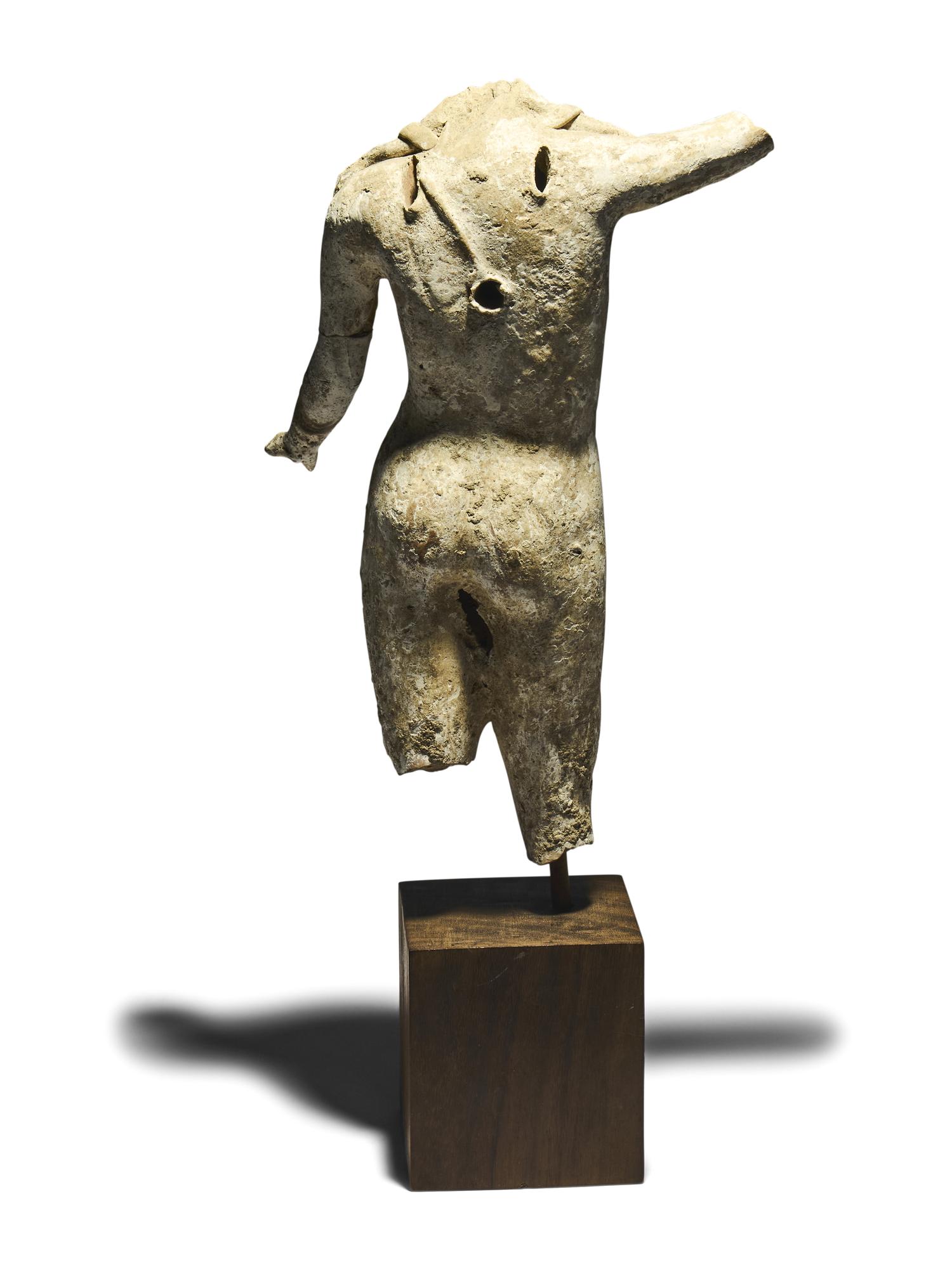 A Hellenistic Terracotta Torso of a Male Deity