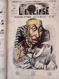 L'Eclipse Satirical Weekly Journal Bound in 3 Folios, Illustrations by Andre Gill