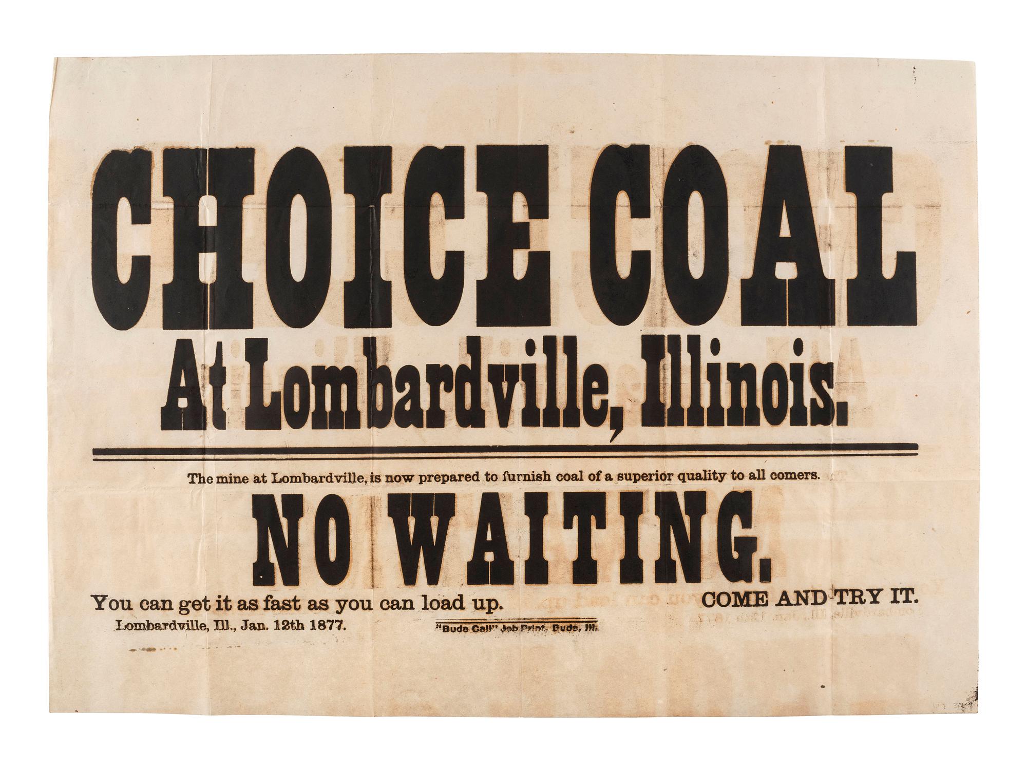 [ADVERTISING]. A group of 19th-century broadsides, handbills, and other advertising-elated ephemera.