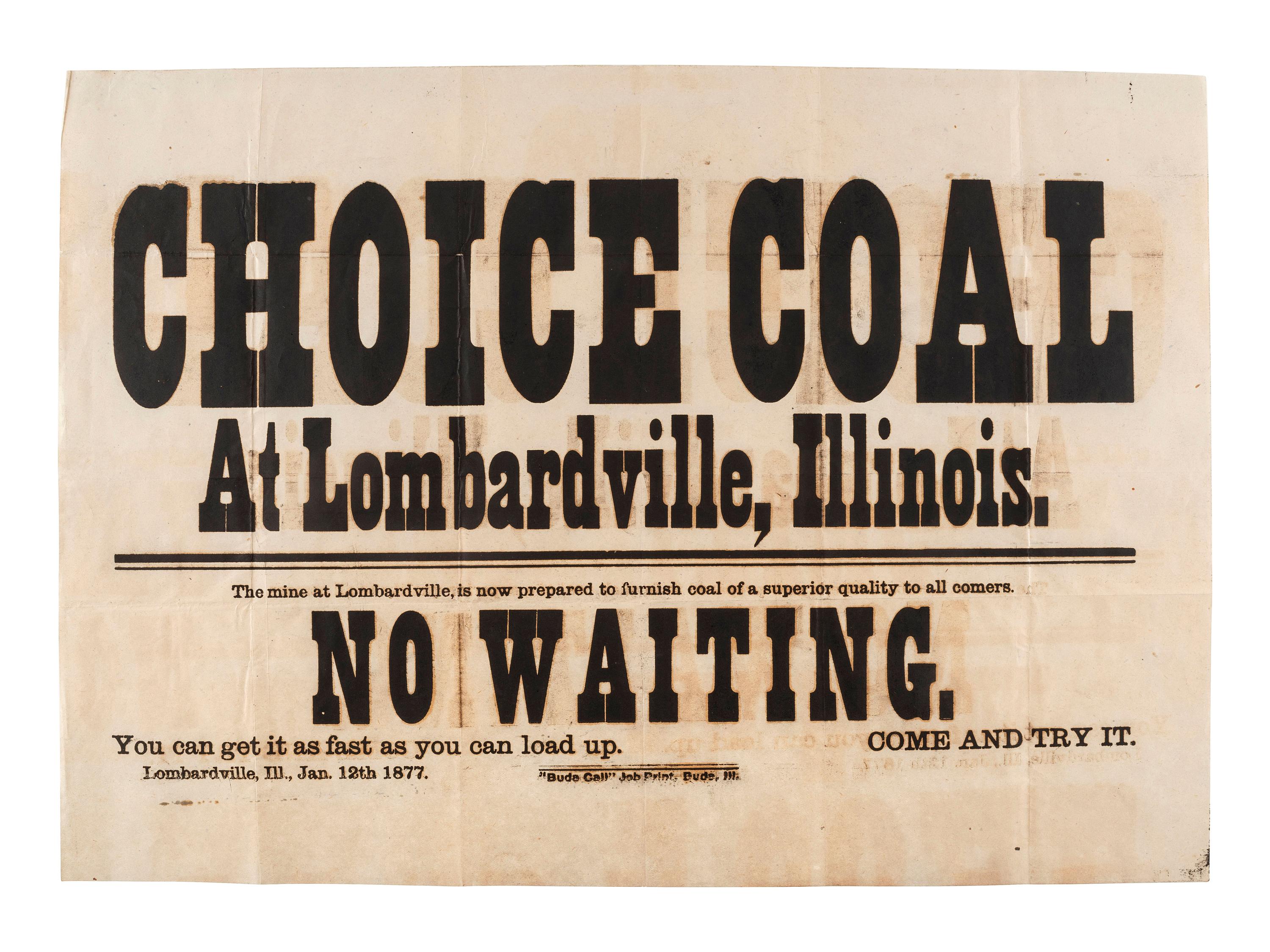 [ADVERTISING]. A group of 19th-century broadsides, handbills, and other advertising-elated ephemera.