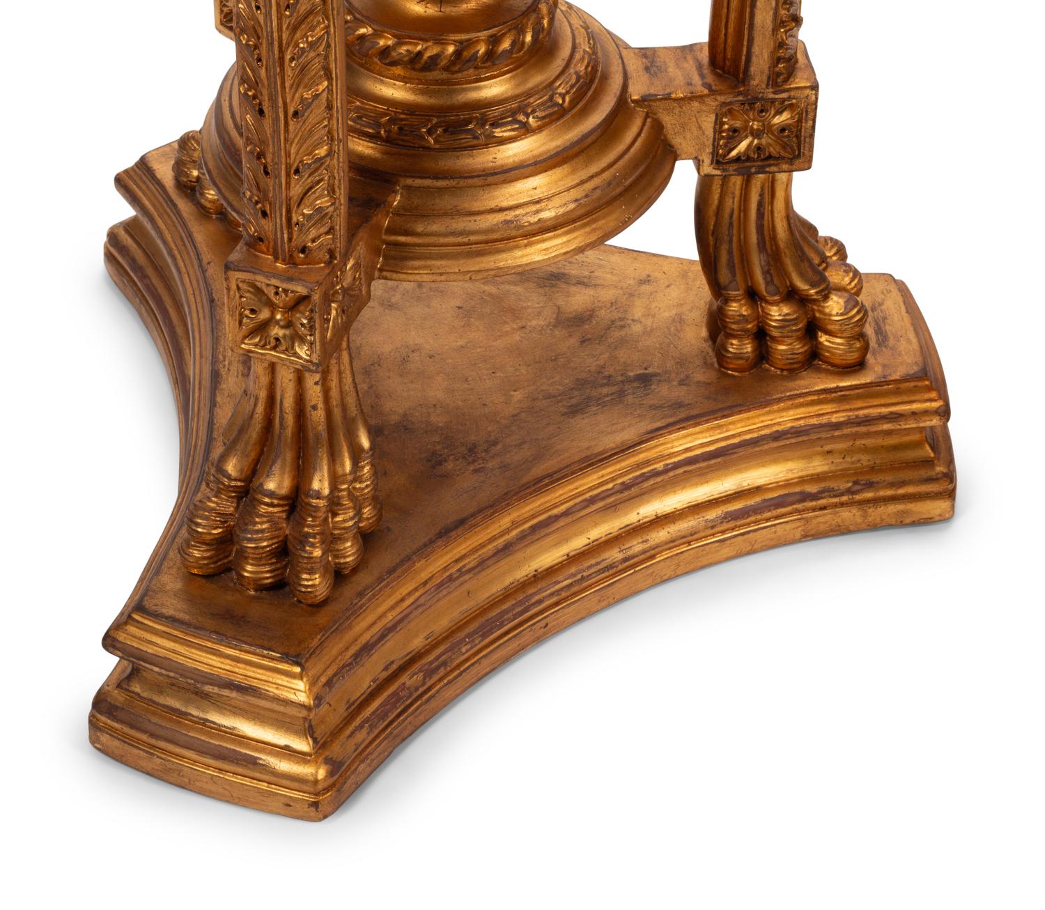 A Pair of Régence Style Giltwood Jardinière Stands