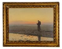 Praying Monk at Sunset , 1899