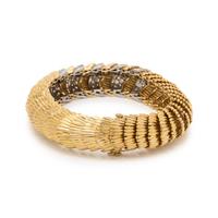 BICOLOR GOLD AND DIAMOND BRACELET