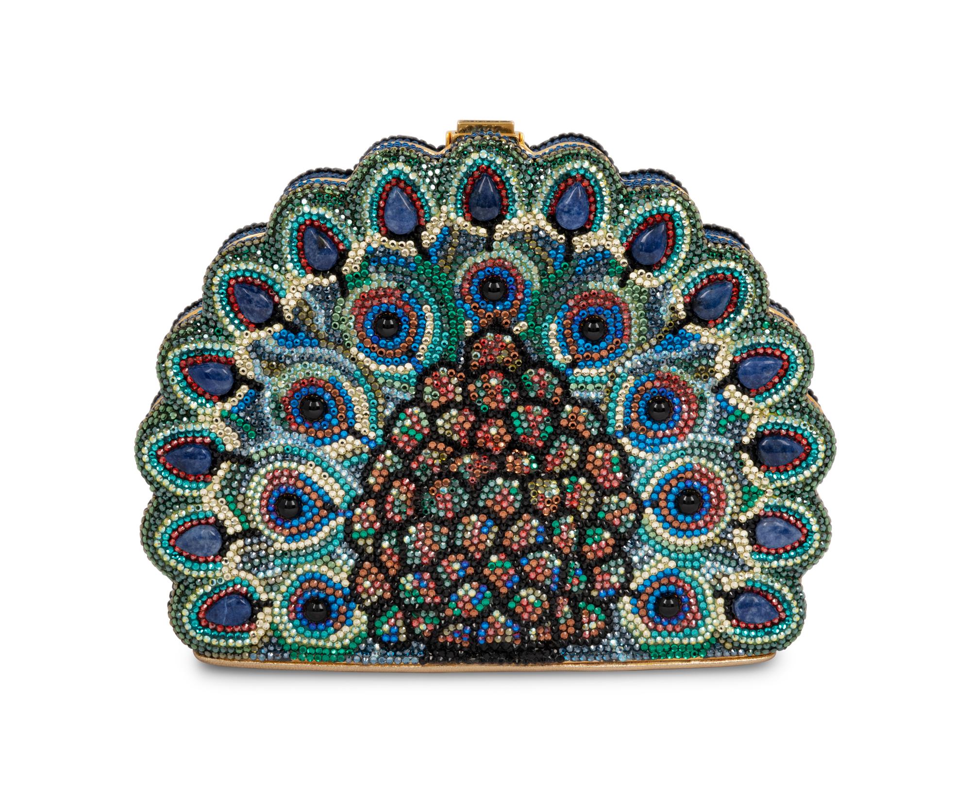 Judith Leiber Peacock Minaudière