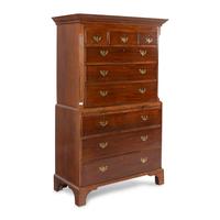 A George III Mahogany Chest-on-Chest