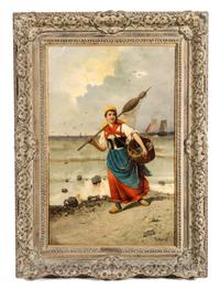R. Meriot, (French, 19th Century), Good Catch