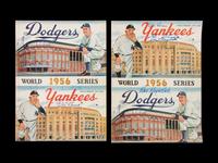 A Group of Two Signed Autograph New York Yankees vs. Brooklyn Dodgers 1956 World Series Programs Including Don Larsen (Perfect Game)