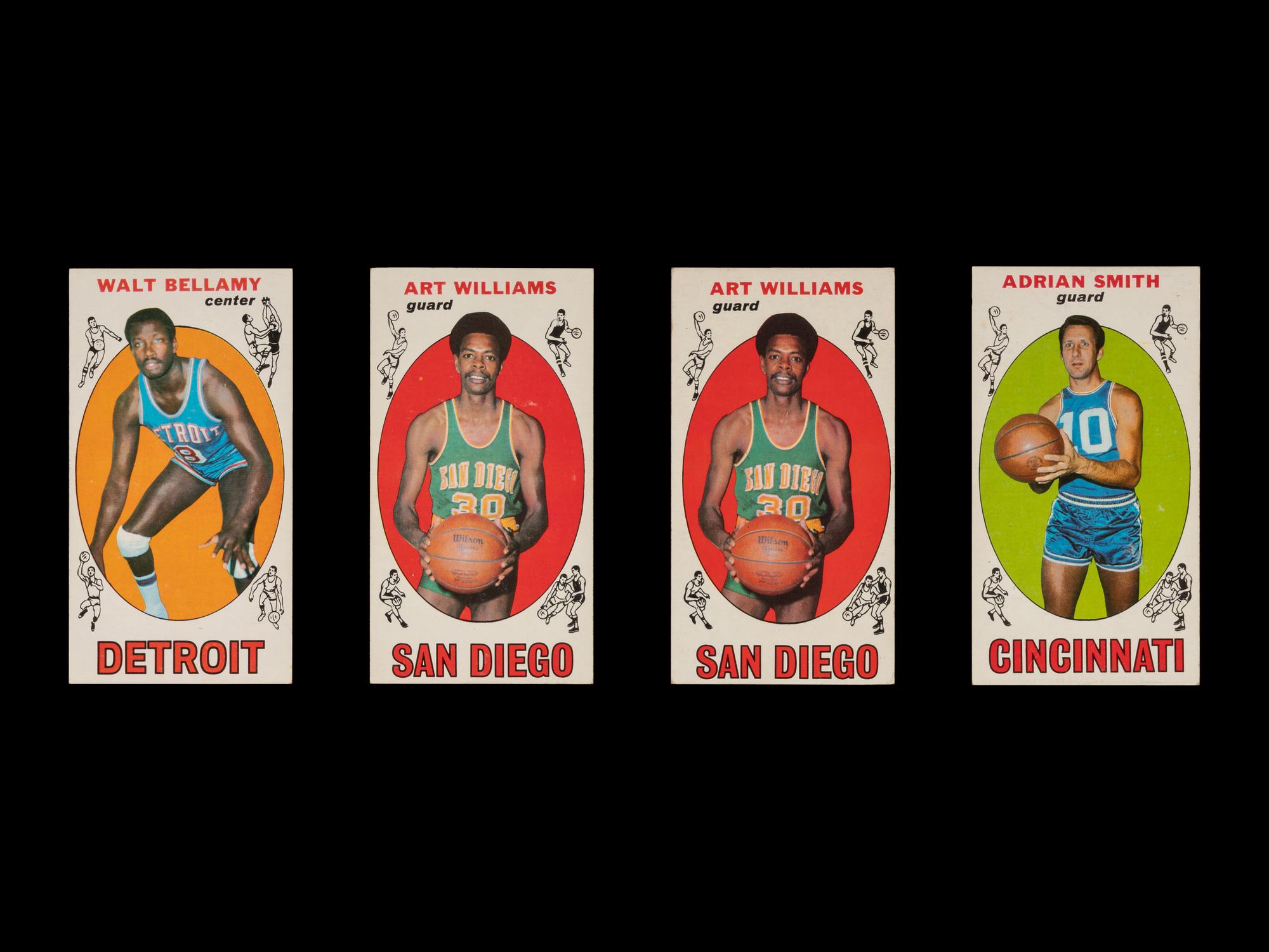 A Partial Set of 1969-70 Topps Basketball Cards Including Multiples (69/99)